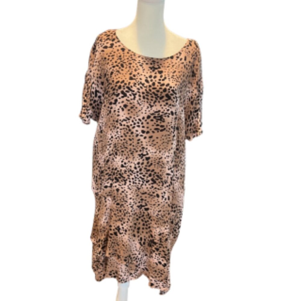 Gentle Fawn Leopard Print Shift Dress - Size M